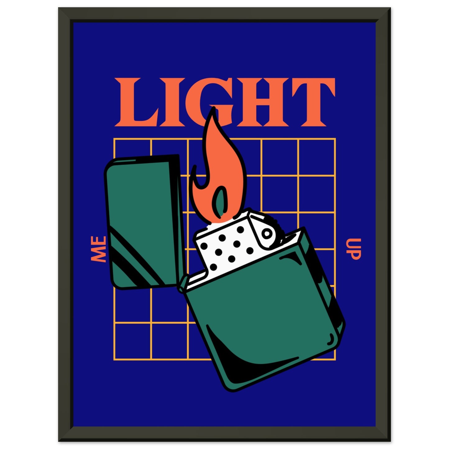 LIGHT ME UP Classic Matte Paper Metal Framed Poster