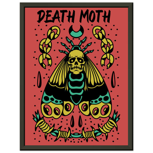 DEATH MOTH Classic Matte Paper Metal Framed Poster