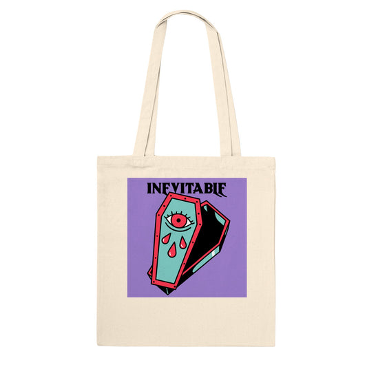 Premium Tattoo Tote Bag Death Is Inevitable