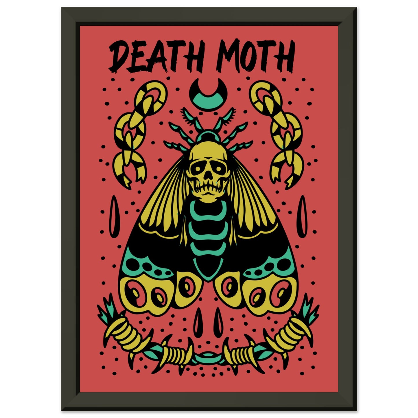 DEATH MOTH Classic Matte Paper Metal Framed Poster