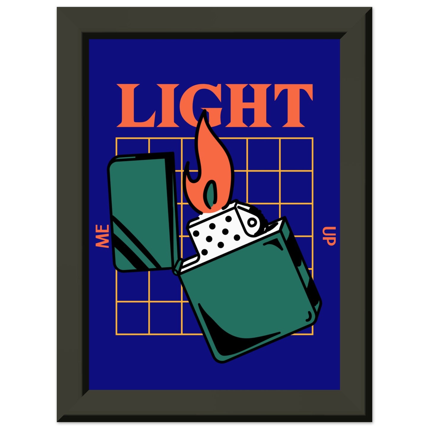 LIGHT ME UP Classic Matte Paper Metal Framed Poster