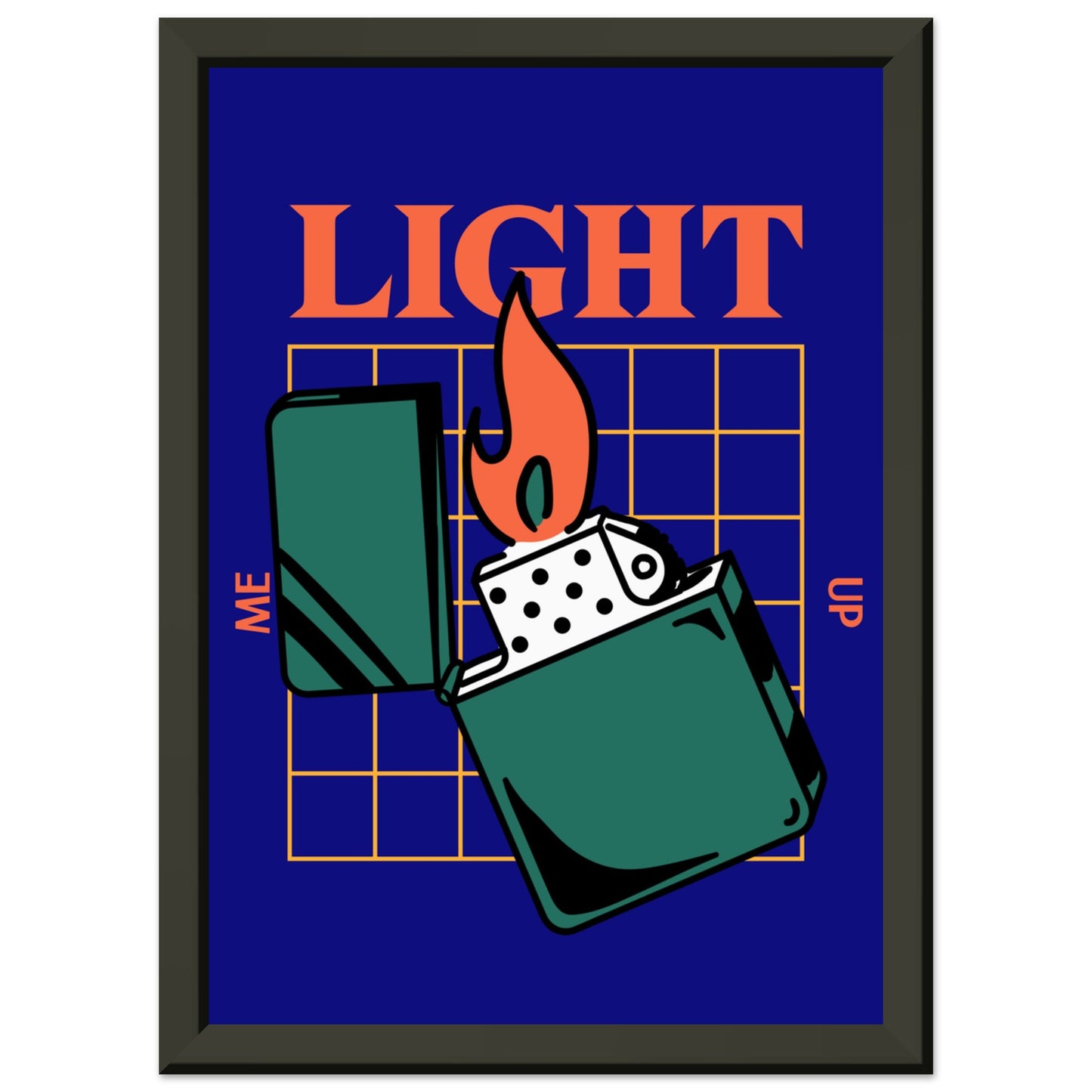 LIGHT ME UP Classic Matte Paper Metal Framed Poster