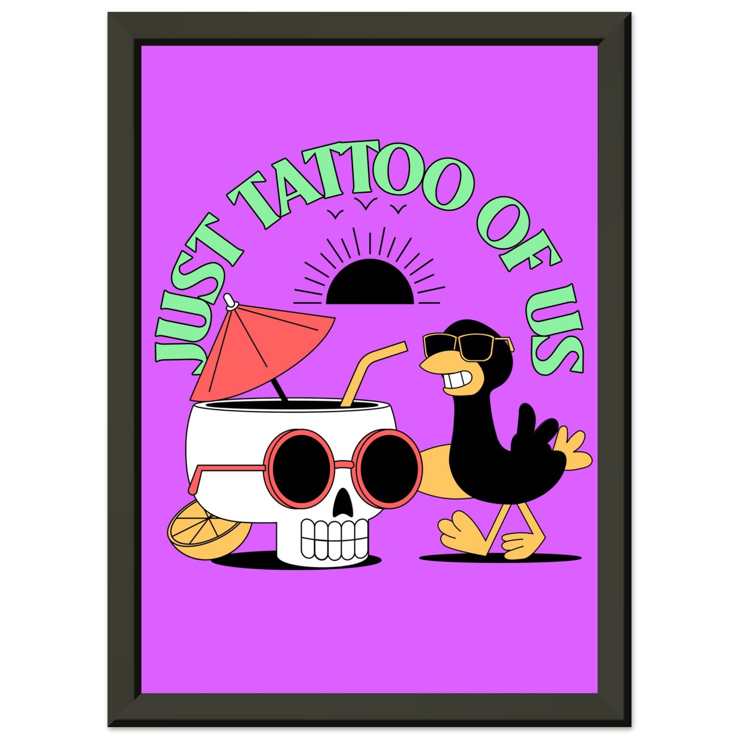 JUST TATTOO OF US Classic Matte Paper Metal Framed Poster