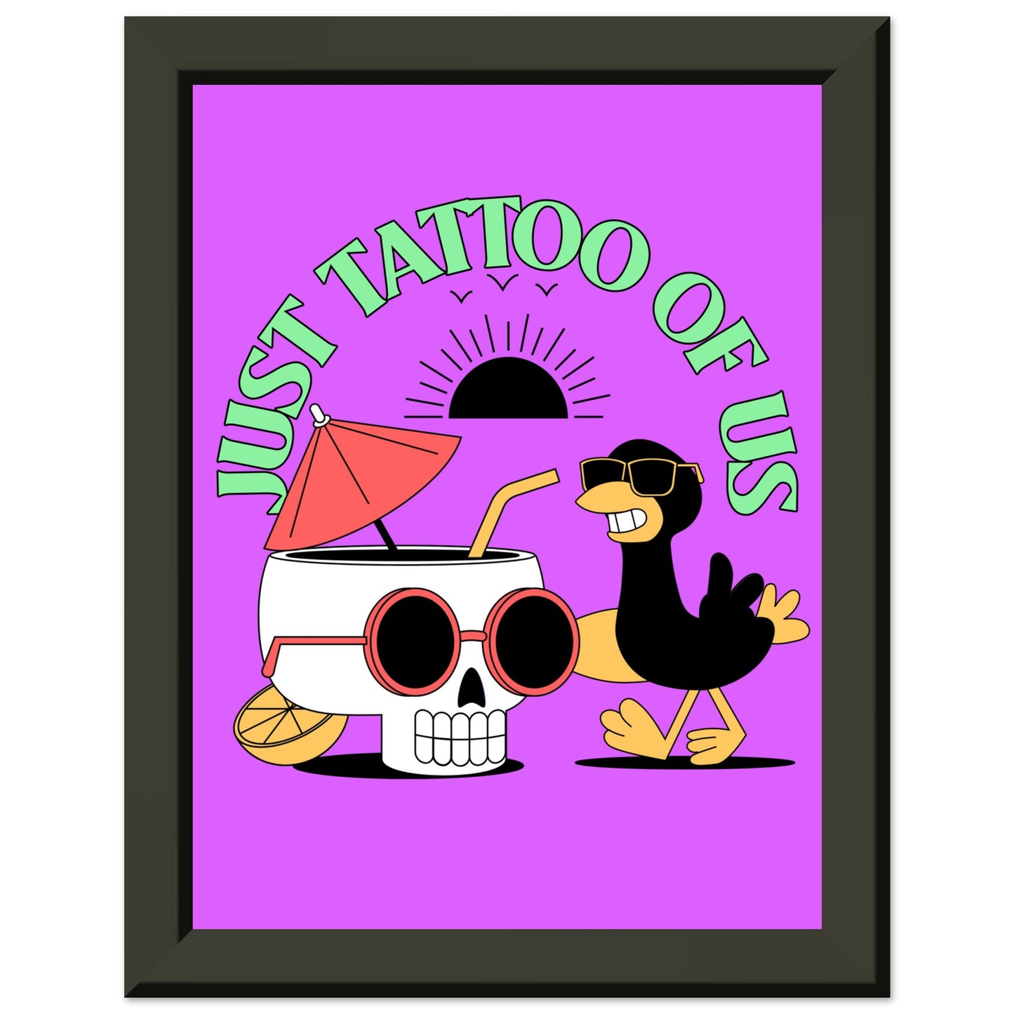 JUST TATTOO OF US Classic Matte Paper Metal Framed Poster